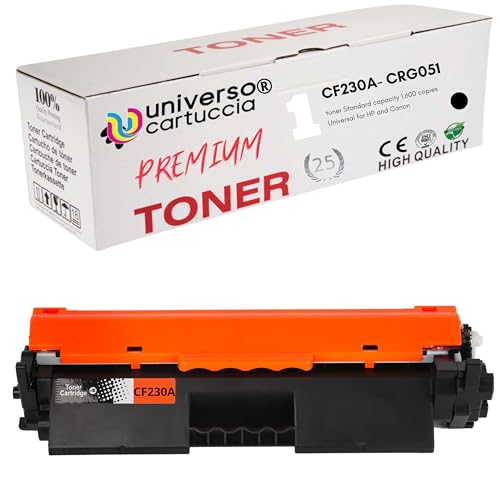 Cartucho Universo Cartucho Universo 30A CF230A CRG 051 Toner Compatible con HP Laser Jet Pro M203D M203DN M203DW Laser Jet Pro MFP M227SDN M227D M227FDN M227FDW M203 M227 (CF230A)