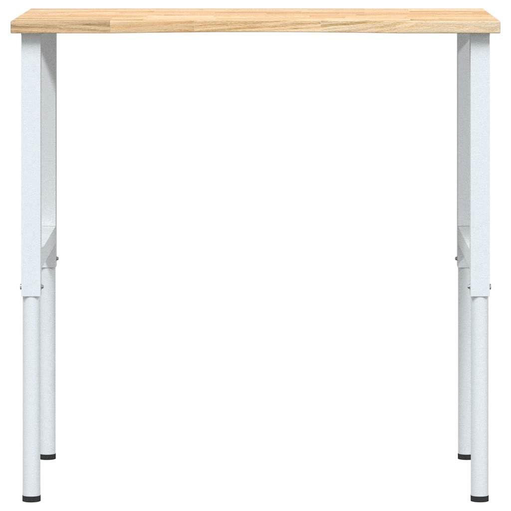 Genérico Banco de Trabajo Madera Maciza de Roble 100x60x(71,5-98) cm,Bricolaje,Accesorios de Bricolaje,Organización y Almacenamiento de Herramientas,Mesas de Trabajo,Marrón,17.6 kg,3309717