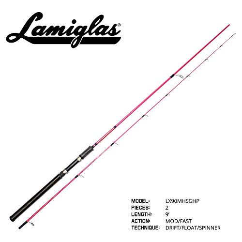 Lamiglas LX90MHSGHP Ladies Pink X119  Med HVY Spin Graphite Hndl