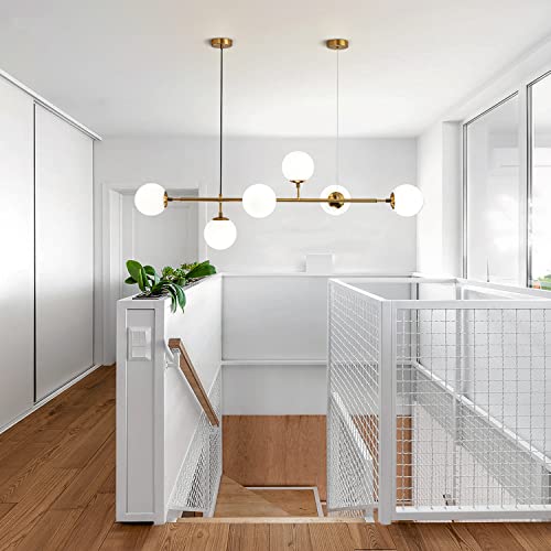 Image of KCO Lighting Replacement Glass Globe Shade,Modern White Lampshade Glass Accessories for Pendant Wall Sconces (White)