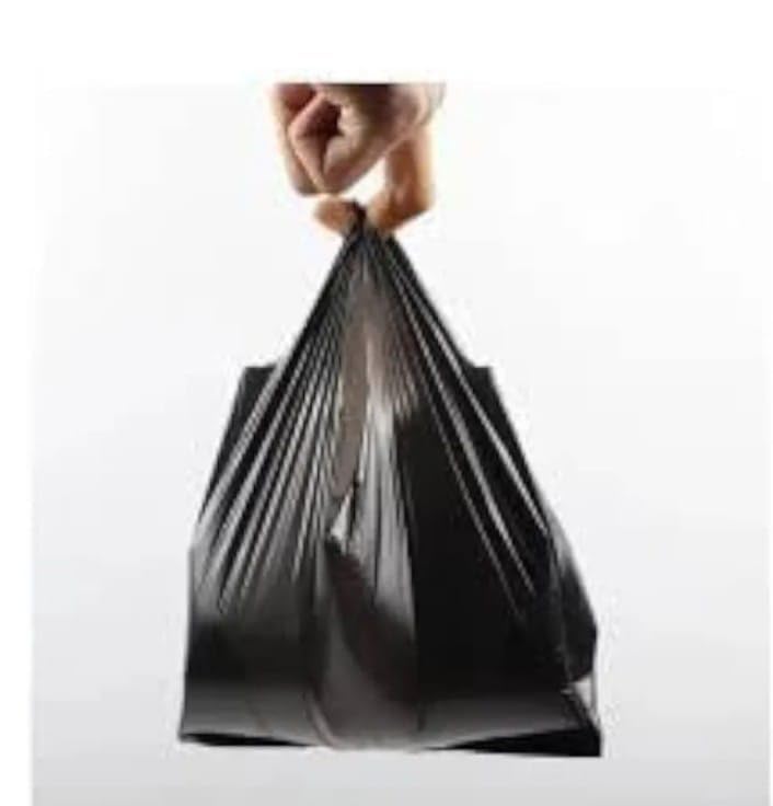 Image of Biodegradable Garbage Bags,Home Kitchen- Size 20 X 26 Inches 30 Pieces Bags Dustbin Bag /Trash Bag /With Handles- 1 Packet