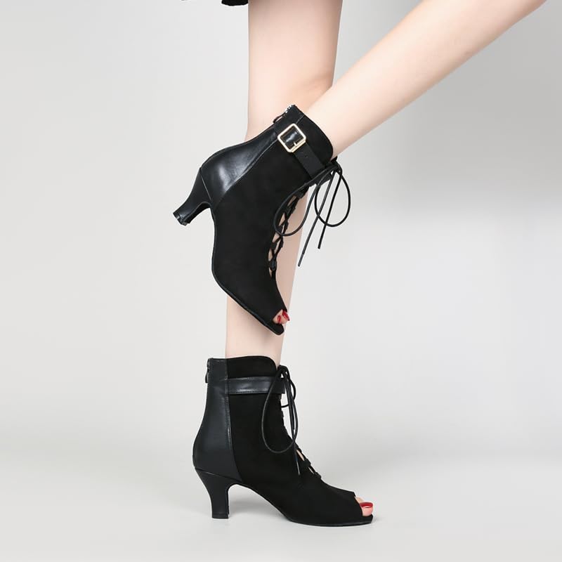 Ballroom Dance Shoes Women, Latin Salsa Bachata Practice Performance Dancer Shoes4