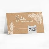 tischkarten herz MODERN: Das moderne und trotzdem zeitlos elegante Design Greenery mit Eukalyptusranken passt zu jeder Tischdekoration und jedem Stil.