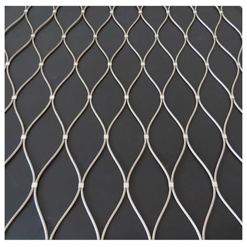 JUCCJUXIN 304 Malla De Cuerda De Acero Inoxidable,Acero Inoxidable Malla Cuerda No Es Fácil Romper,Malla electrosoldada,Malla Metalica galvanizada,Red Antirrobo Y AnticaíDa(L1.3xW16m/L4.26xW52.49ft)