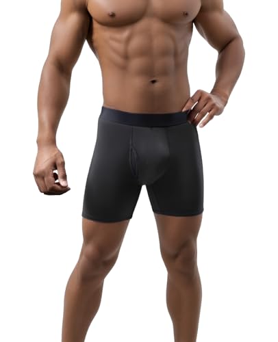 Mens Underwear Boxer Briefs for Men Black2