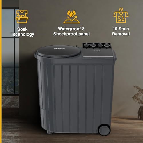 Image of Whirlpool 11Kg Semi-Automatic Top Loading Washing Machine (Ace XL 11, Graphite Grey (10YR)