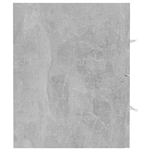 Mueble de lavabo moderno gris para baños pequeños 6