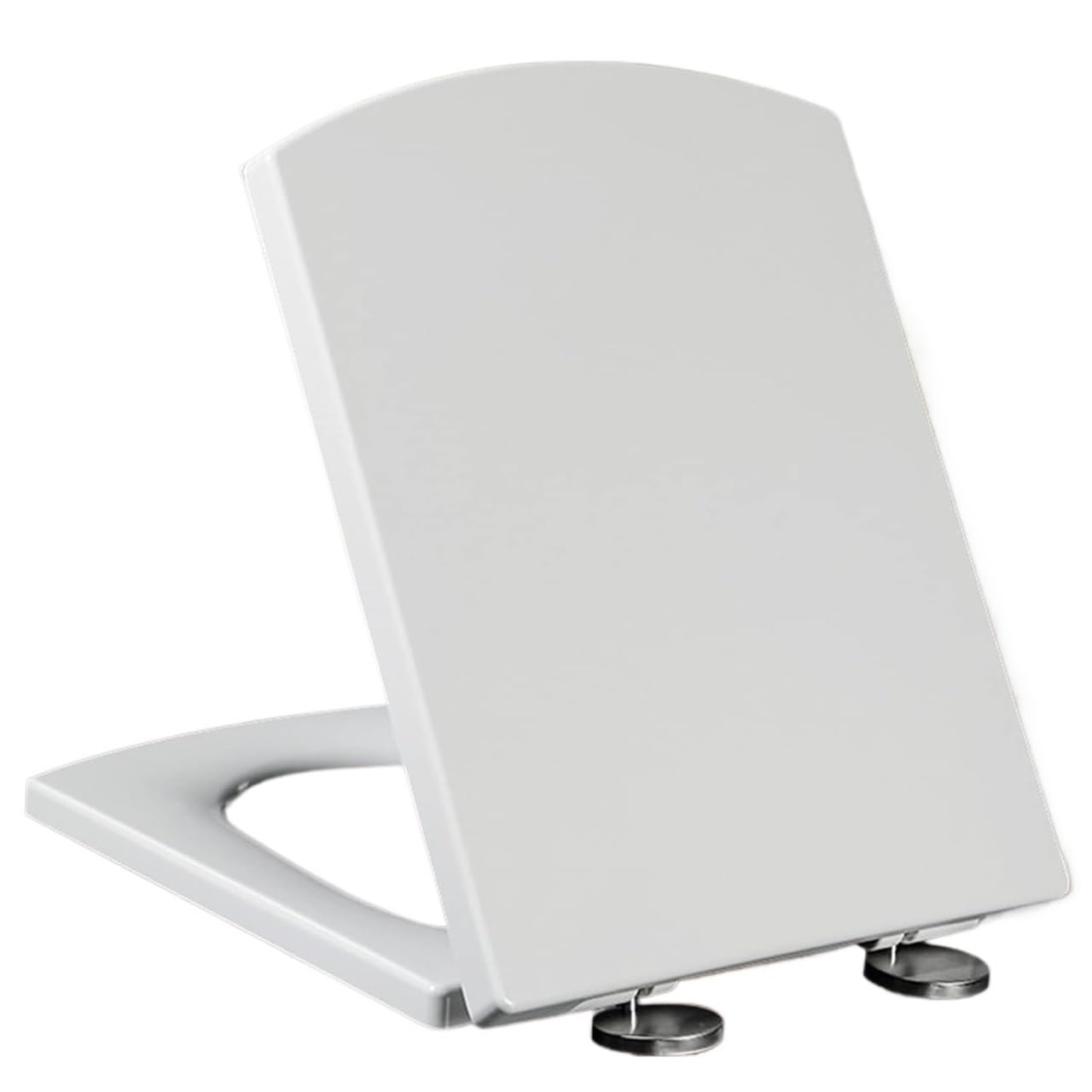 Toilet seat， Toilet Seats Quick Release Simple Top Fixing Sturdy Lid, Adjustable Slow Close Hinges(39.5~46.5 * 34.5cm)