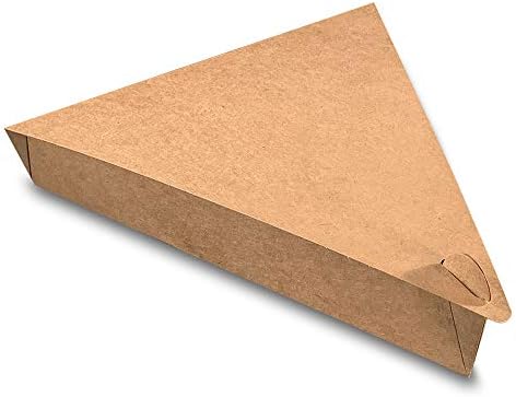 OlymPak Value Individual Pizza Slice Box | Disposable Single Slice Pizza Box | Folding Clamshell | Grease-resistant, Microwave & Freezer-safe | 500/Case (9" L x 7" W x 1.5" H)