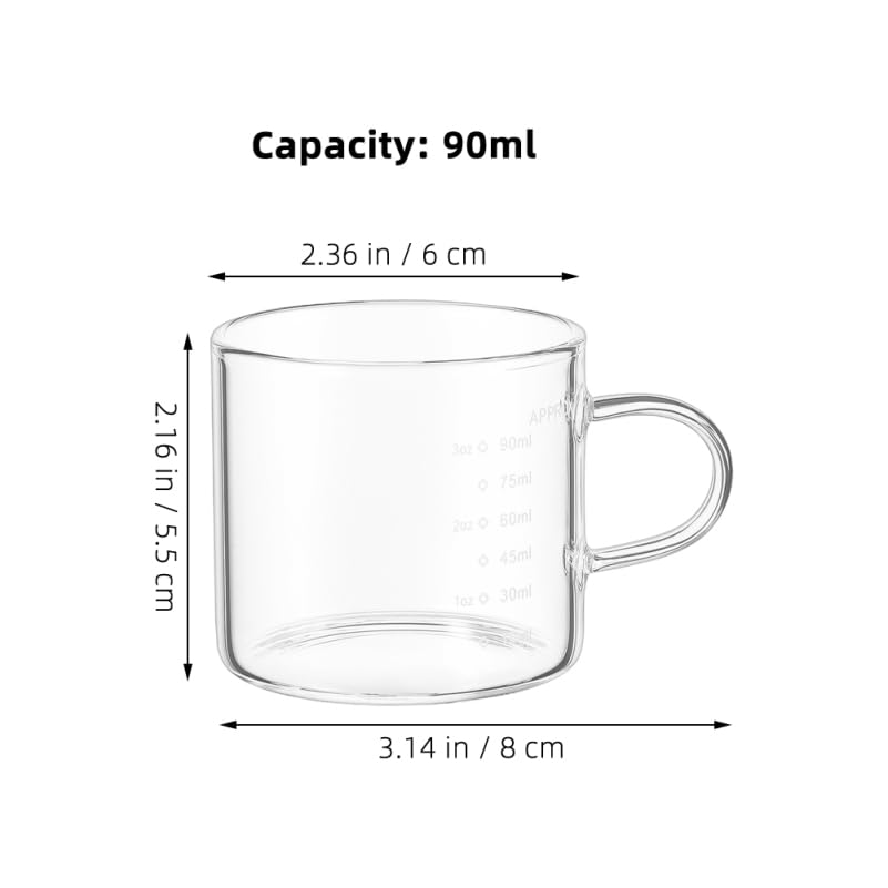 Pichet doseur en verre borosilicate de haute qualité avec poignée PRETYZOOM