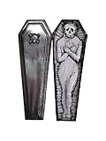 ataud decoracion Terror DISBACANAL Ataud con Muerto Halloween