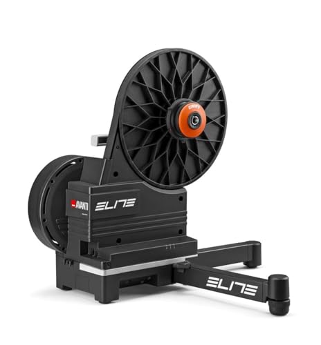 Elite Avanti Smart Trainer Zwift Ready – Rodillo para bicicleta de transmisión directa con cambio virtual, precisión de potencia ±1%, WiFi + Bluetooth, 2100 W máximo, simulación de subida del 18%, Cog