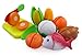 Liberty Imports Pretend Food Vegetables, Fish and Chicken Play Set for Kids with Cutting Board and Knife