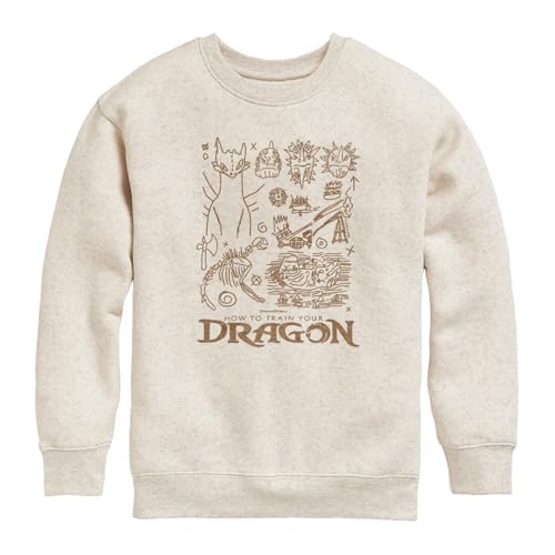 How to Train Your Dragon - Dragon Doodles - Toddler and Youth Crew Fleece