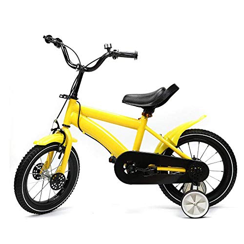 Fetcoi 14 Zoll Kinderfahrrad für Mädchen und Jungen ab 3-6 Jahre mit Abnehmbare Stützräder, Fahrrad für Kinder