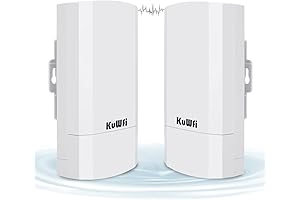 KuWFi 2-Pack 300Mbps Wireless Bridge, Outdoor CPE WiFi Kit