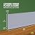 MD Building Products Gray 75499 Vinyl Wall Base Bulk Roll, 4 Inch-by-120-Feet, Silver, 4&quot x120