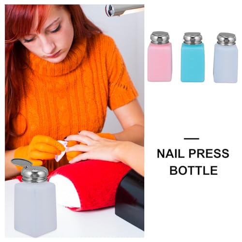 Mipcase Presse à Liquide Flacon Presse Vide Lot de 3 Flacons 200 ML pour Dissolvant Ongles et Retrait Semi Permanent – vue 9