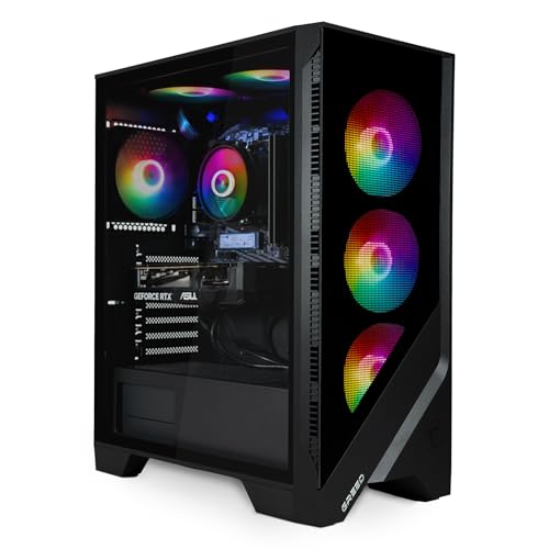 Greed® MK2 4K High End Gaming PC – AMD Ryzen 7 5700X 8 Core - Nvidia Geforce RTX 5060 – computer RGB ultra veloce + desktop Monster Raytracing con 4,6 GHz – 32 GB DDR4 RAM – 1TB SSD – WLAN + W11 Pro