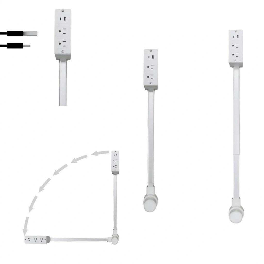 inia rallonge électrique Extensible et pivotante v1 USB-A/C 2 Prises
