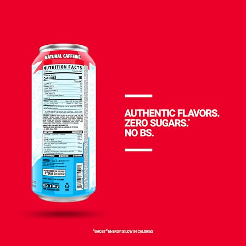 GHOST ENERGY x FAZE CLAN (FAZE POP) - Sugar Free Pre Workout Drink - 12-Pack, 16oz Cans - Energy & Focus - No Artificial Colors - 200mg of Natural Caffeine, L-Carnitine & Taurine - Soy & Gluten-Free