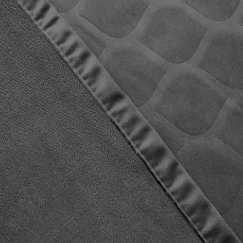 Amarrirose wasserdichte Hundedecke,100x120cm Outdoor Hundematte Waschbar für Grosse Hunde,Flauschig Katze ndecke und Weich Beidseitiger Sofabezug-Schutz,Dunkelgrau+grau