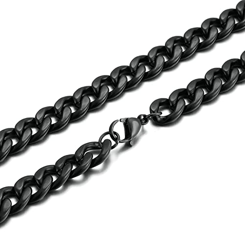 Chaîne gourmette acier inoxydable anti-ternissement et hypoallergénique de 11mm de large