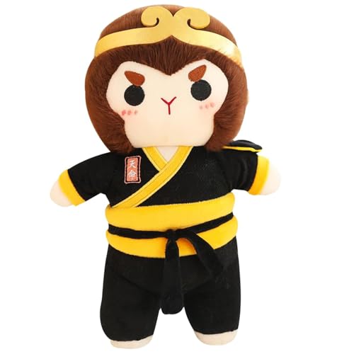YGCHEN Wukong Muñeco de Peluche Negro Mítico Mono Juguete de Peluche Juego Personaje Temático Decoración Muñeca Wu Kong Plush Figura Peluche Fiesta de Cumpleaños Juguete