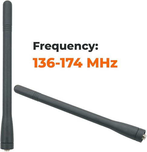 Miniatura 5 de Kenwood KRA-27 Antena helicoidal VHF para Kenwood TK2140 TK2160 TK2170 TK2307 TK5210 antena de radio portátil VHF 2 unidades