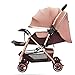 Haute Qualité Poussettes et Landaus Poussette bébé Peut s'asseoir inclinable léger Pliant bébé Parapluie Haute Paysage bi-directionnel Nouveau-né Enfant Poussette Bébé Landaus (Color : Khaki)