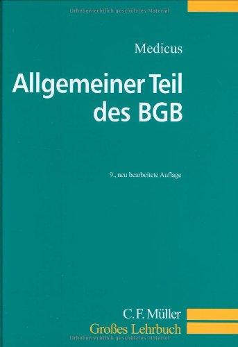 Allgemeiner Teil des BGB