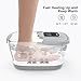 HOSPAN Collapsible Foot Spa with Heat, Bubble, Red Light, and Temperature Control, Foot Bath Massager with 8 Shiatsu Massage Rollers, Pedicure Foot Spa for Relaxation and Stress Relief