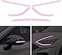TOMALL 2 Pair Headlight Sidemarker Side Rear View Mirror Vinyl Films Smoke Tint Compatible with Hyundai Sonata 2020-2022 Transmission Amber Edges Delete Stickers Decorations (Pink)