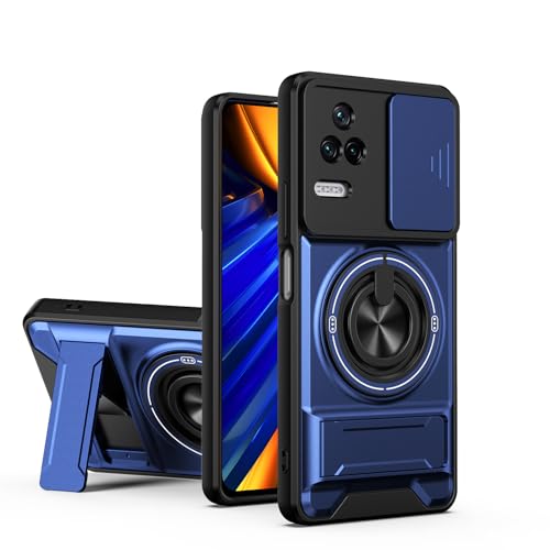 Case �Ή��@�� for Xiaomi Poco F4 5G, �Ή��@�� for Xiaomi Poco F4 5G ���C�f���A���X�^���h�t���X�}�z�P�[�X Blue
