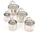 Bekith Endurance 5 Piece Cookie Cutter Stainless Steel Biscuit Cutter Set with Fluted Edge