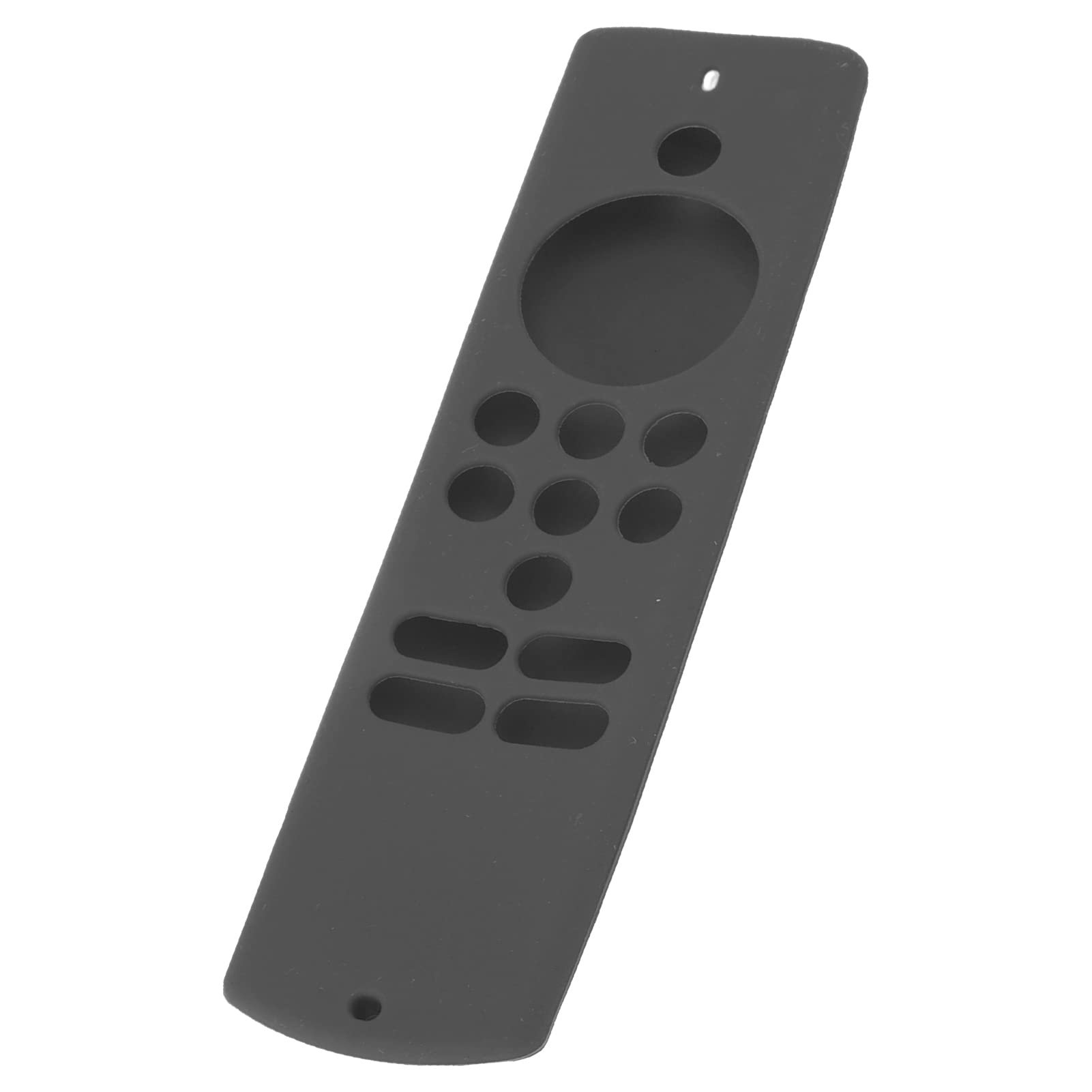 Funda protectora de silicona suave antideslizante a prueba de golpes con cordón para Fire TV Stick Lite (gris oscuro)
