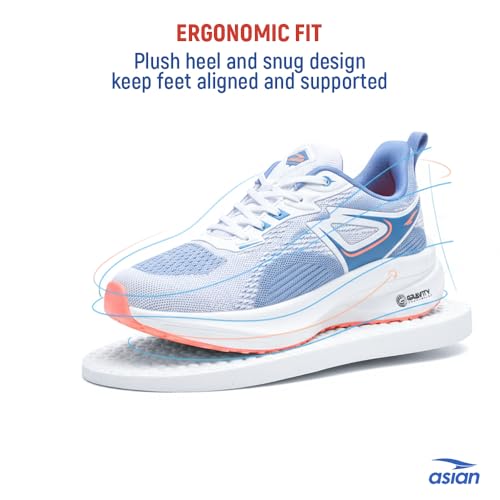 Image of ASIAN Hypercushion-04 Men's Running Shoes | Gravity Sole Cushioning, Breathable Upper, Shock-Absorbing Midsole & Durable Non-Slip Outsole for Daily Runs & Gym