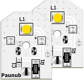 New Upgraded WR55X11132 GE Refrigerator Light Replacement Led Compatible WR55X25754 WR55X26486 WR55X30602 EAP12172918 4590213 AP6261806 PS12172918, No-Include Plastic Cover, 2PCS IN One