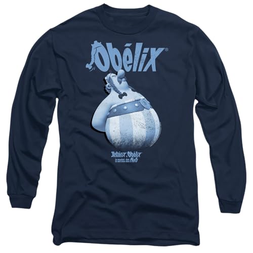 T-Shirt Asterix et Obelix Bleu Marine pour Homme et Femme en Coton