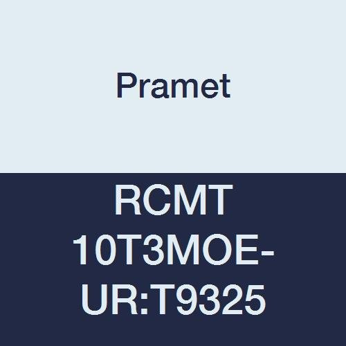 RCMT 10T3MOE-UR:T9325 Carbide Indexable Turning Insert, Steel (P25), Fine Finishing-Finishing, 0.394" Round, Positive (Pack of 10)