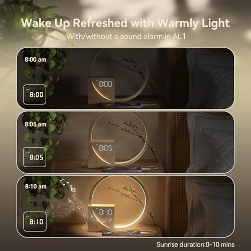 Vivilumens Sunrise Alarm Clock with Sound Machine for Heavy Sleepers Adults - Image 5