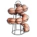 Cuisine Egg Holder éTagèRe De Rangement En Spirale Helter Skelter Porte-Oeufs Support Spiraling Distributeur Rack Peut Contenir Jusqu'à 18 Oeufs (Noir)