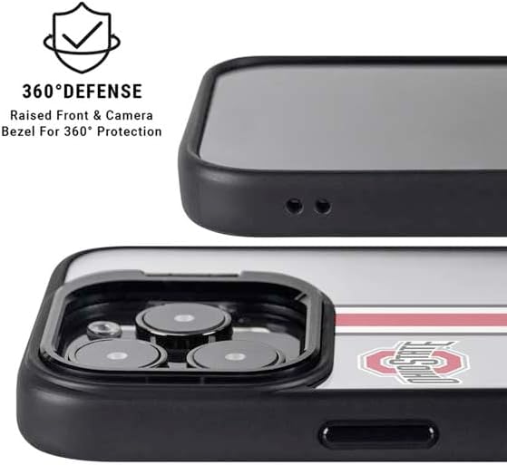 Skinit Kickstand Phone Case Compatible with iPhone 16 Pro Max - Officially Licensed Ohio State University Buckeyes Design