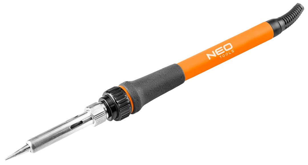 NEO TOOLS Stacja lutownicza, moc 60 W, regulacja temperatury 180-480°C, dokładność +/- 2°C, wyświetlacz LCD, funkcja automatycznego wyłączania, ochron