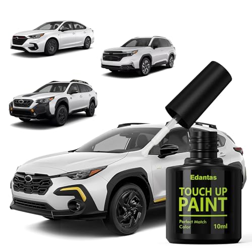 Edantas K1X Crysta White Touch Up Paint Compatible with Subaru Cars, Professional Auto Touch-up Paint Scratch Repair Kit, Automotive Paints Exact Match for Crosstrek/Outback/Forester/Ascent/Impreza
