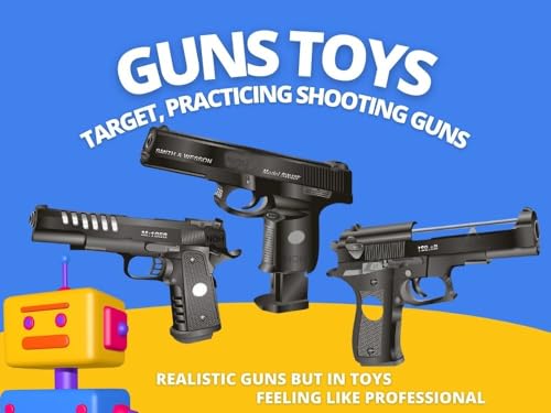 Image of NOH Mouser BB Bullet Toy Gun - Realistic Design, Safe Plastic Shooting Pistol for Boys & Girls - Ideal for Target Practice & Outdoor Fun