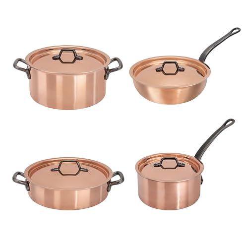 Matfer Bourgeat Copper Cookware Set, Set of 8 - Image 8