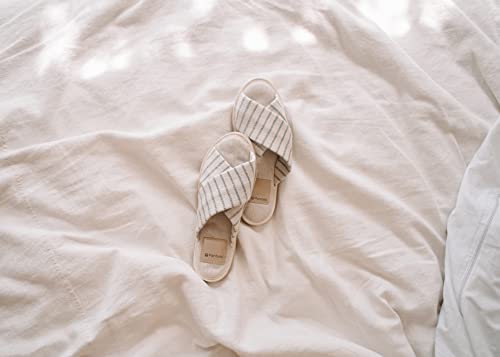Pantuss Women’s Slippers Open Toe Style Linen Handmade For Summer (S) #TOP7