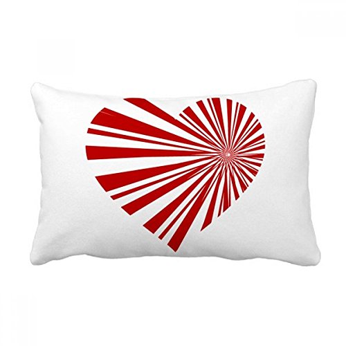Coussin Saint-Valentin rouge multicolore avec insert oreiller lombaire décoratif pour canapé - 2