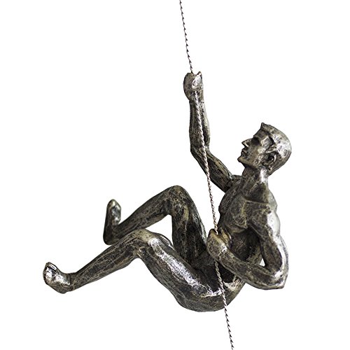 Olpchee Nordic Modern Simplicity Resin Creative Climbing Man Wall Sculpture Hand-Finished for Art